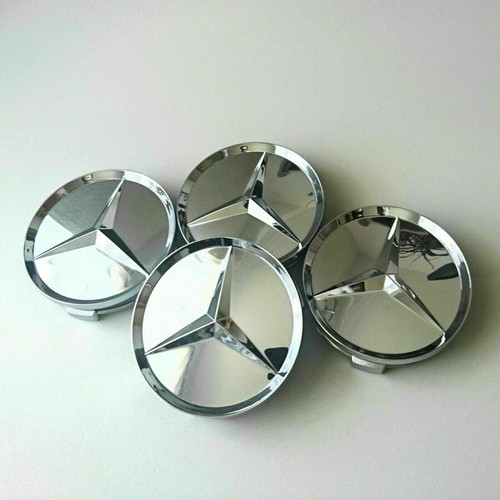 Mercedes 75mm chrom felgen rad - chrom,