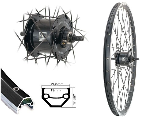 Vorderrad nabendynamo - 28",
